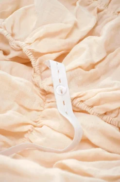 Ellos Sengekapper-Home Polstring af seng Candice Elastic 40 cm i hør