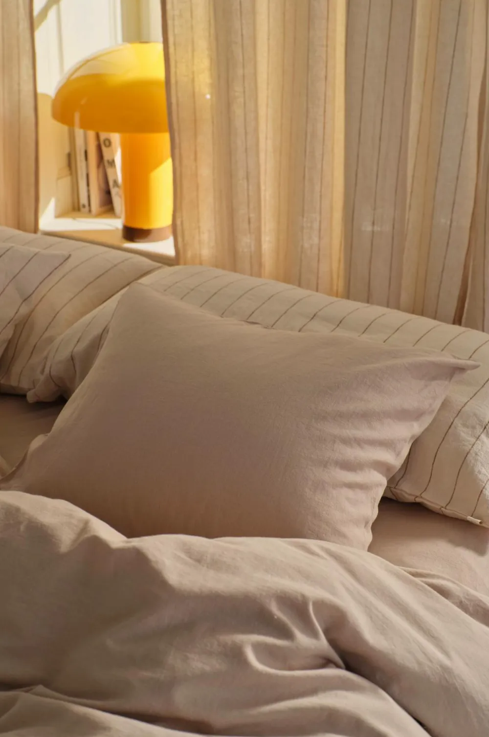 Ellos Pudebetræk-Home Pudebetræk Elly i genanvendt halvlinned