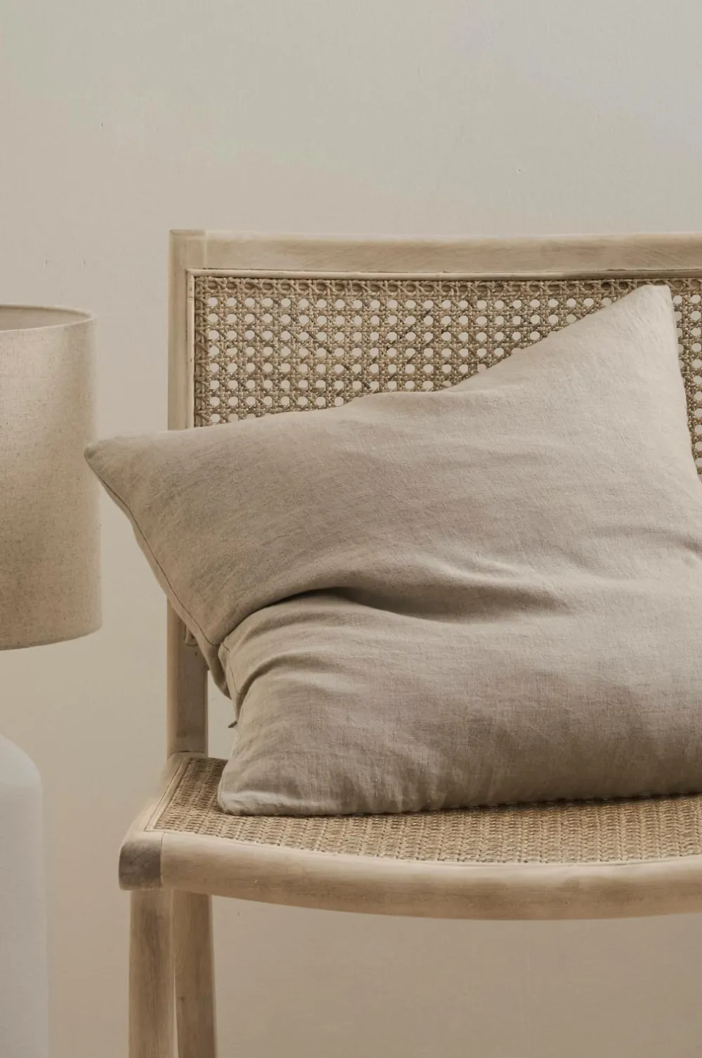 Ellos Pyntepuder & Betræk-Home Pudebetræk Candice Zip i vasket hør 50x50 cm