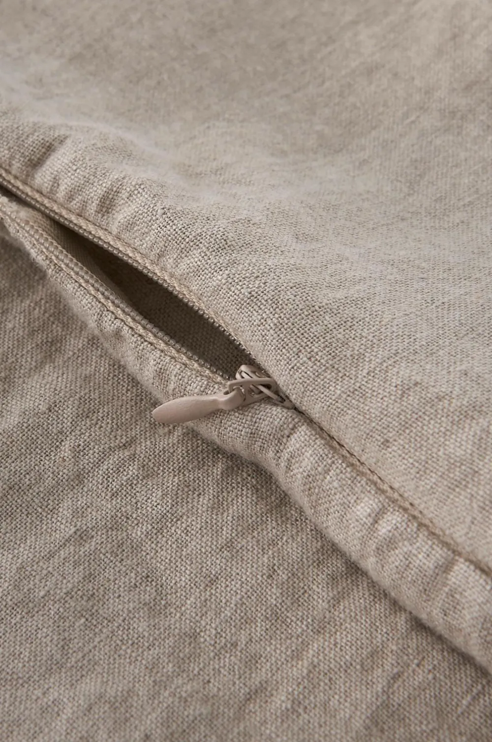 Ellos Pyntepuder & Betræk-Home Pudebetræk Candice Zip i vasket hør 50x50 cm