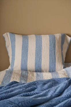 Ellos Pudebetræk-Home Pudebetræk Candice Block Stripe i vasket hør