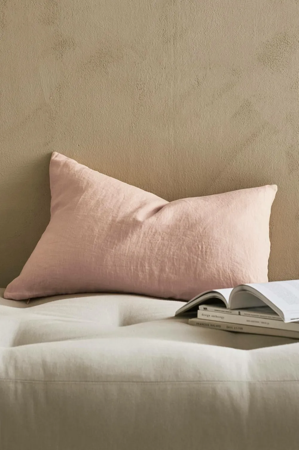 Ellos Pyntepuder & Betræk-Home Pudebetræk Candice Zip i vasket hør 40x60 cm