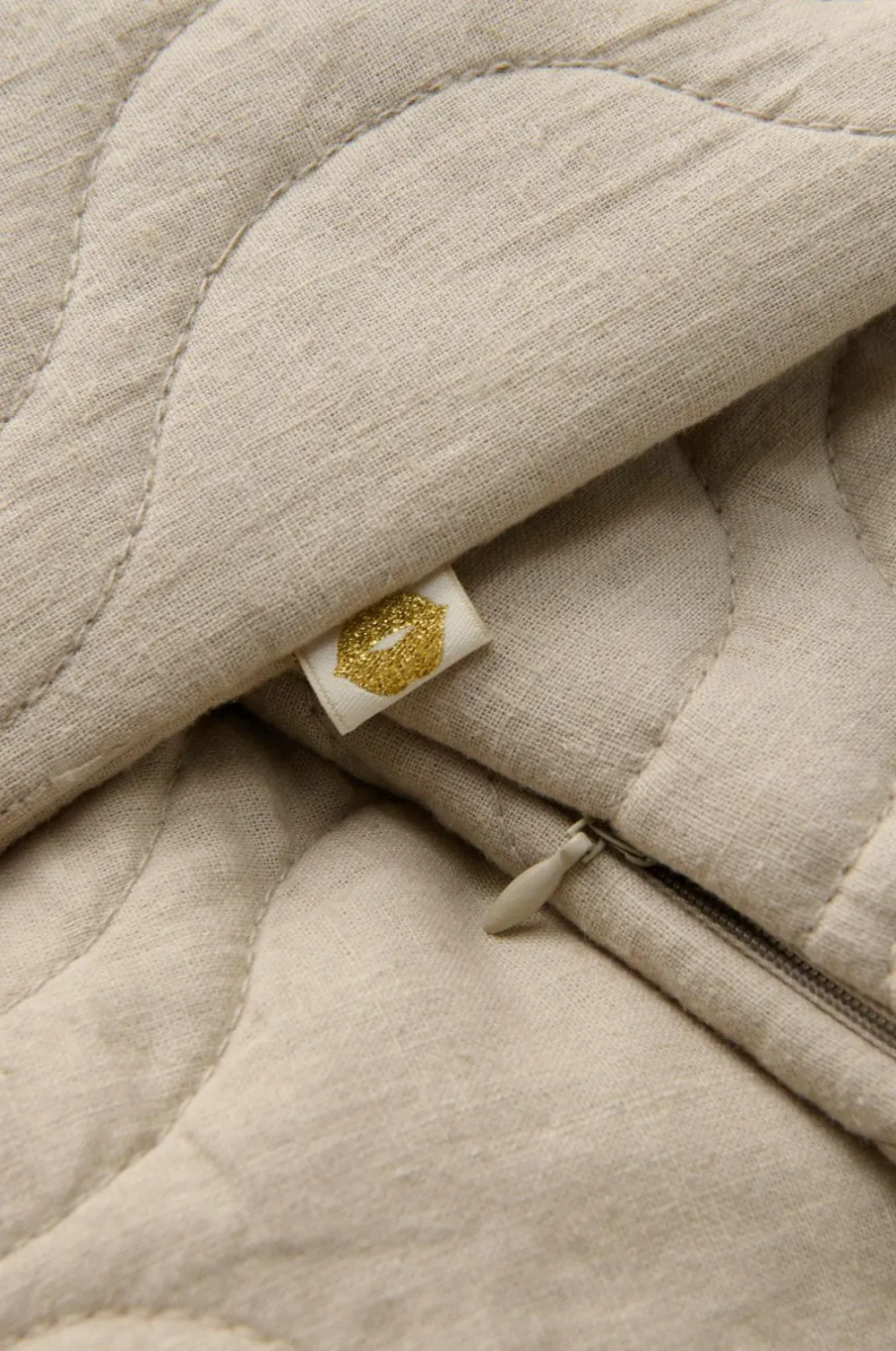 Ellos Pyntepuder & Betræk-Home Pudebetræk Elly Quilted i genanvendt halvlinned