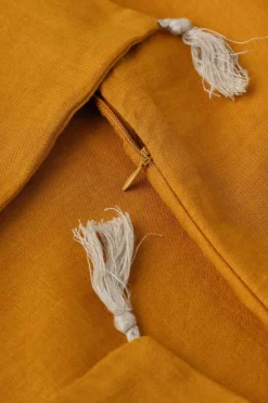 Ellos Pyntepuder & Betræk-Home Pudebetræk Candice Tassel af vasket hør, 50x50 cm