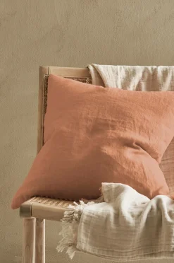 Ellos Pyntepuder & Betræk-Home Pudebetræk Candice Zip i vasket hør 50x50 cm