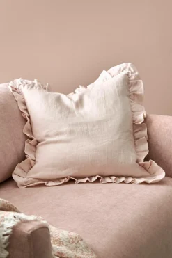 Ellos Pyntepuder & Betræk-Home Pudebetræk Candice Frill i vasket hør