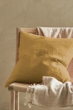 Ellos Pyntepuder & Betræk-Home Pudebetræk Candice Zip i vasket hør 50x50 cm