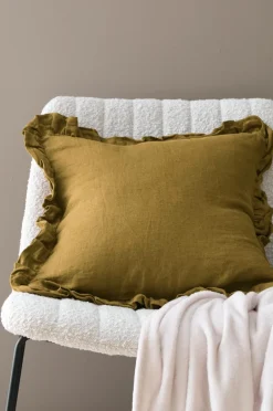 Ellos Pyntepuder & Betræk-Home Pudebetræk Candice Frill i vasket hør