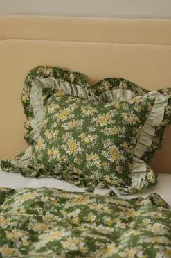 Ellos Pudebetræk-Home Pudebetræk Milly Flower i vasket bomuld