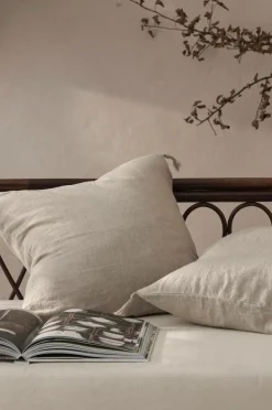 Ellos Pyntepuder & Betræk-Home Pudebetræk Candice Tassel af vasket hør, 50x50 cm