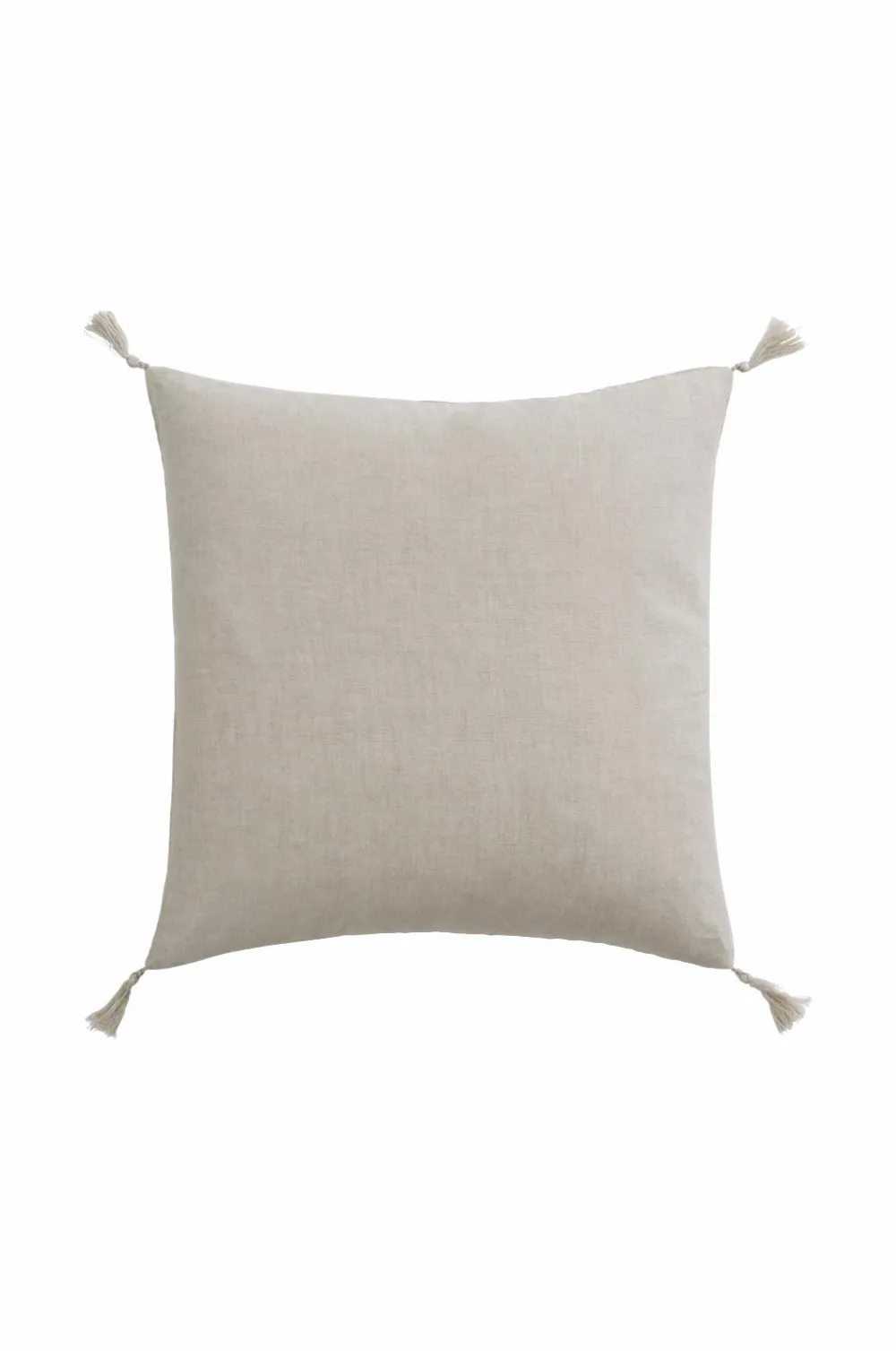 Ellos Pyntepuder & Betræk-Home Pudebetræk Candice Tassel af vasket hør, 50x50 cm