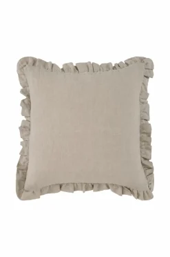 Ellos Pyntepuder & Betræk-Home Pudebetræk Candice Frill i vasket hør