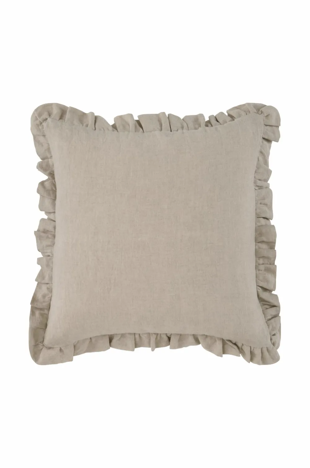 Ellos Pyntepuder & Betræk-Home Pudebetræk Candice Frill i vasket hør