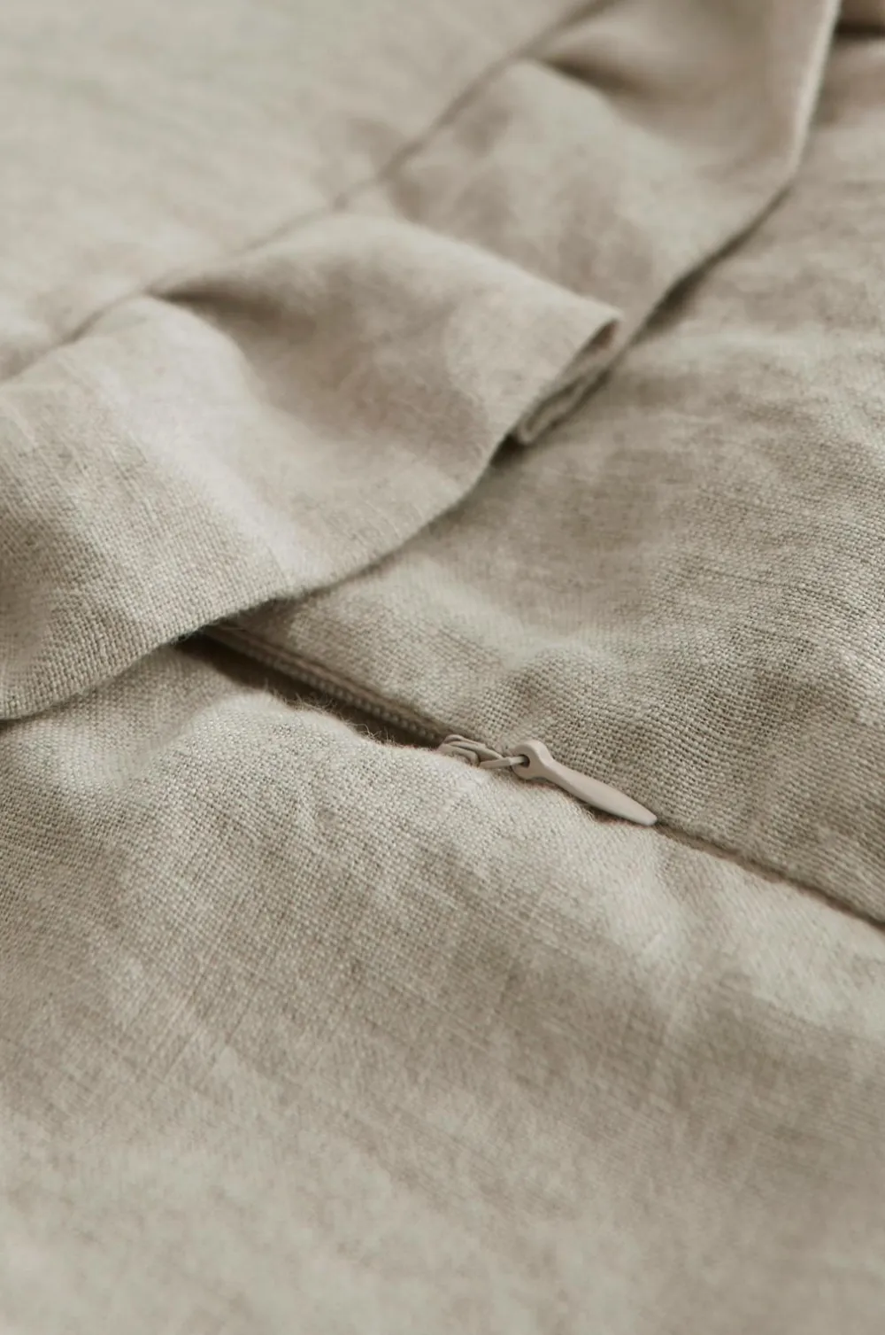 Ellos Pyntepuder & Betræk-Home Pudebetræk Candice Frill i vasket hør