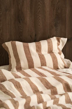 Ellos Pudebetræk-Home Pudebetræk Candice Block Stripe i vasket hør