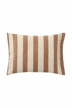 Ellos Pudebetræk-Home Pudebetræk Candice Block Stripe i vasket hør
