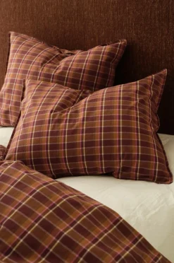 Ellos Pudebetræk-Home Pudebetræk Avery Check i bomuldspercale