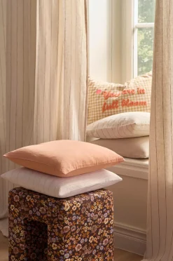 Ellos Pyntepuder & Betræk-Home Pudebetræk Elly i genanvendt halvlinned