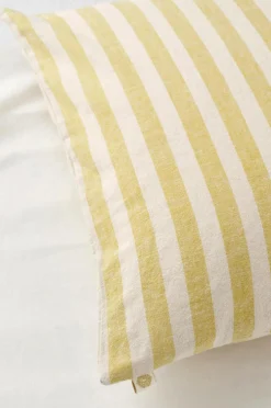 Ellos Pudebetræk-Home Pudebetræk Elly Classic Stripe i genanvendt halvlinned
