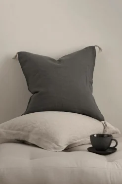 Ellos Pyntepuder & Betræk-Home Pudebetræk Candice Tassel af vasket hør, 50x50 cm