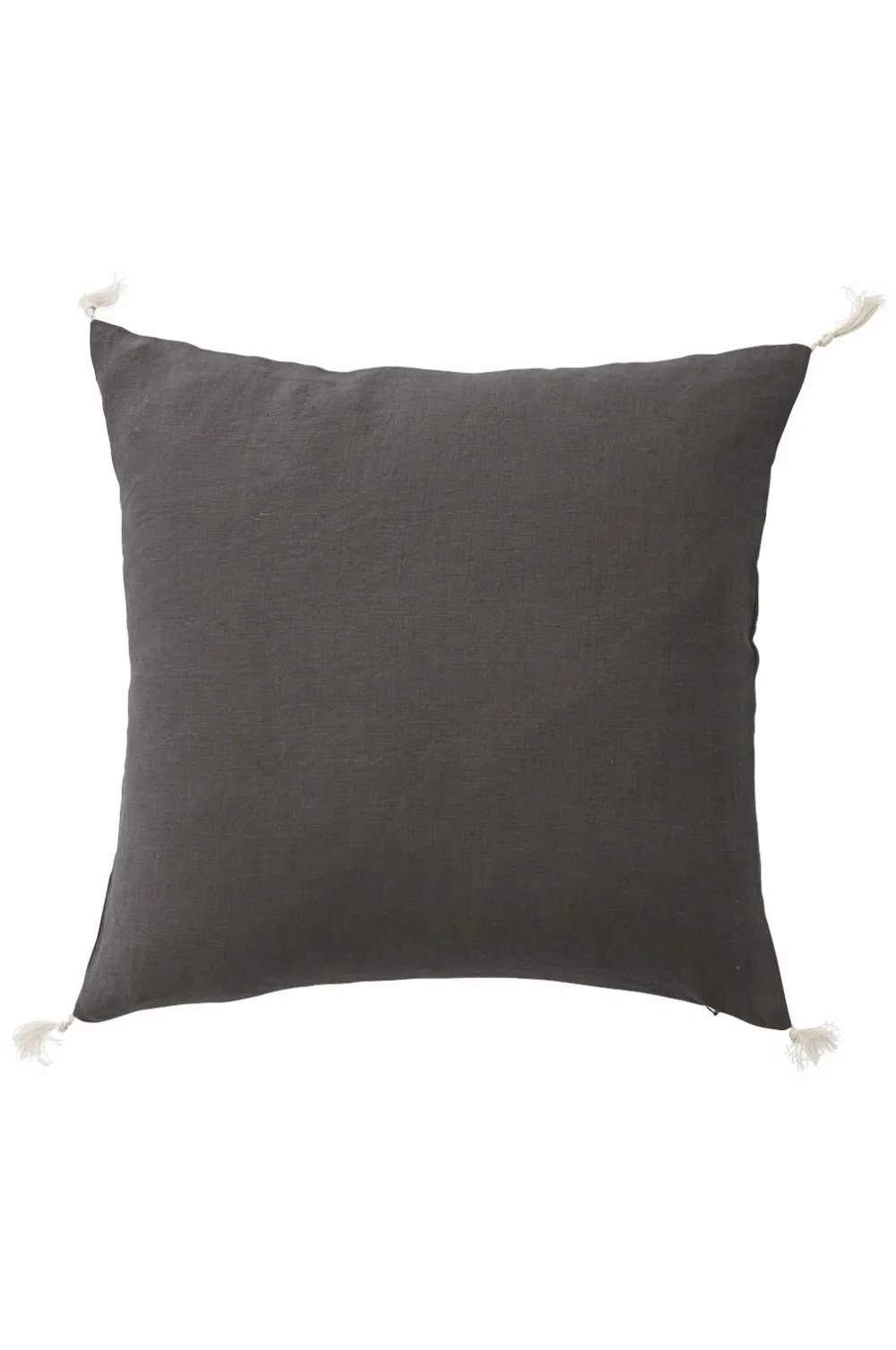 Ellos Pyntepuder & Betræk-Home Pudebetræk Candice Tassel af vasket hør, 50x50 cm