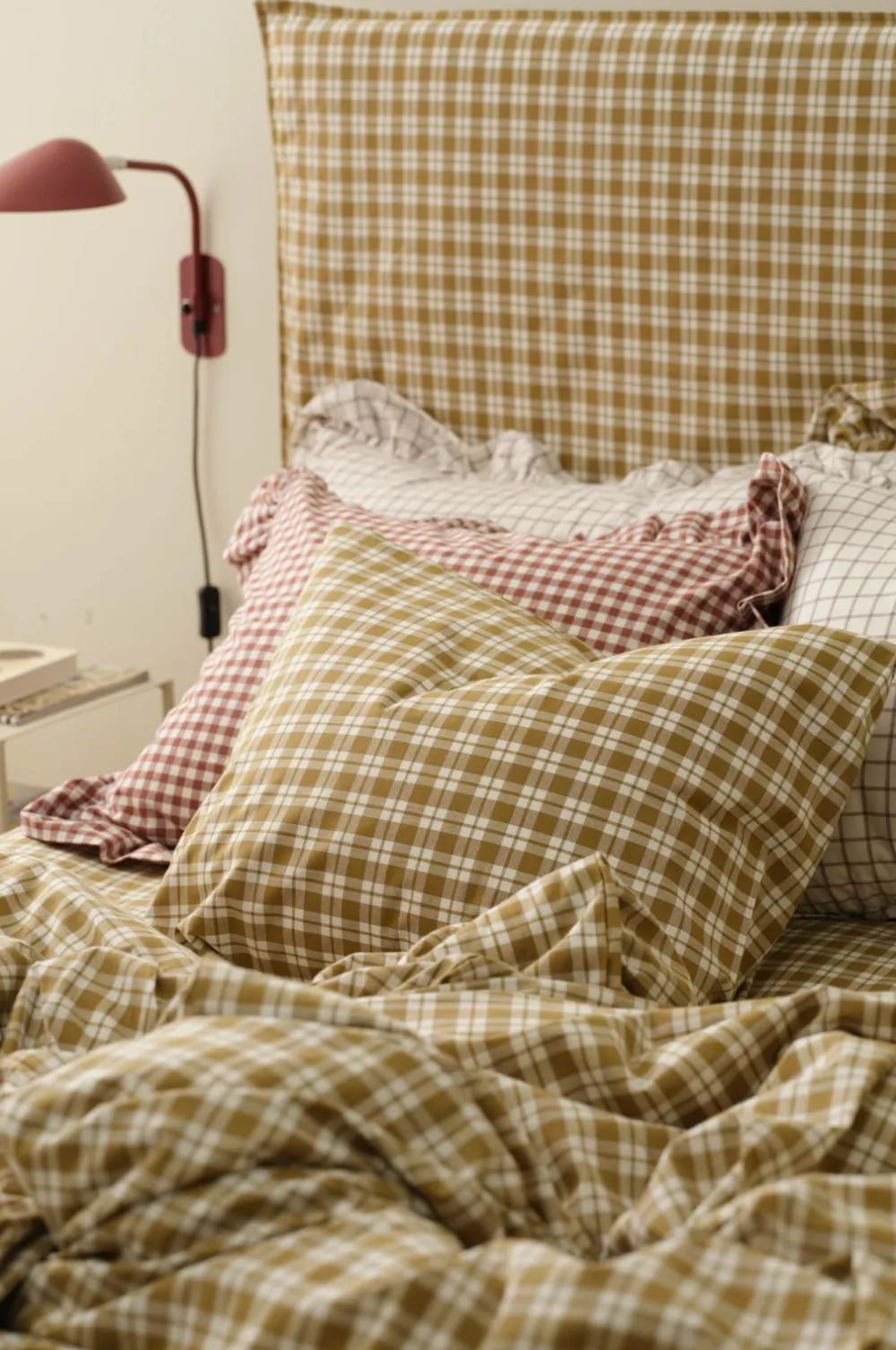 Ellos Pudebetræk-Home Pudebetræk Sonneli Check i bomuld