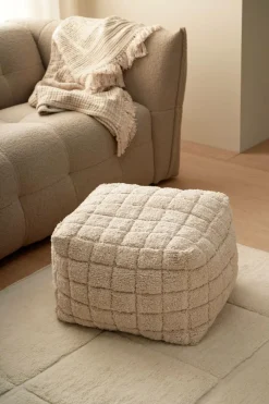 Ellos Puffer & Fodskamler-Home Puf Puff Check 59x59 cm