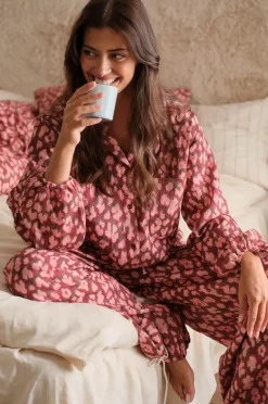 Ellos Homewear-Home Pyjamasskjorte Pyjamas Shirt Candela Leo