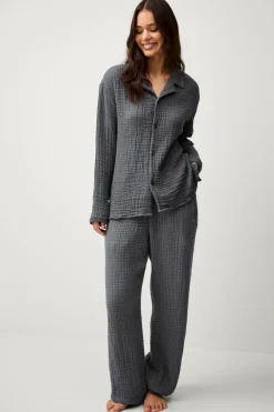 Ellos Homewear-Home Pyjamasskjorte Candela 4-layer