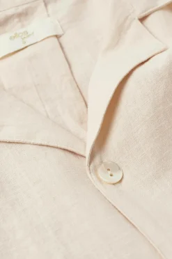 Ellos Homewear-Home Pyjamasskjorte Long Sleeve Shirt Elly i genanvendt halvlinned