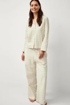 Ellos Homewear-Home Pyjamasskjorte Valerie Small Check