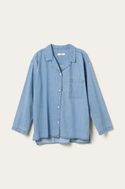 Ellos Homewear-Home Pyjamasskjorte Denim