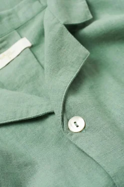 Ellos Homewear-Home Pyjamasskjorte Long Sleeve Shirt Elly i genanvendt halvlinned