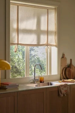 Ellos Gardinkapper-Home Roll up-gardin Elly i genanvendt halvlinned