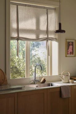 Ellos Gardinkapper-Home Roll up-gardin Elly i genanvendt halvlinned