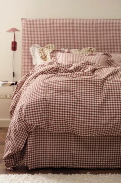 Ellos Sengekapper-Home Sengekappe Sonneli Check i bomuld højde 52 cm