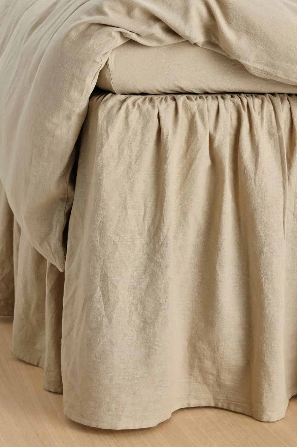 Ellos Sengekapper-Home Sengekappe Elly Frilled i genanvendt halvlinned