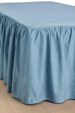 Ellos Sengekapper-Home Sengekappe Denim Frilled 52 cm