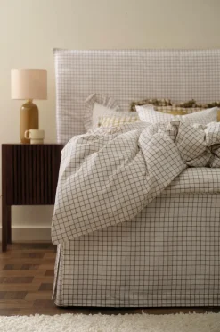 Ellos Sengekapper-Home Sengekappe Sonneli Check i bomuld højde 52 cm