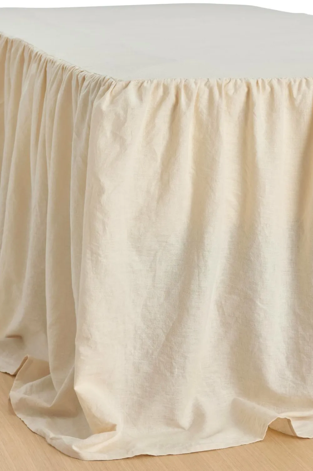 Ellos Sengekapper-Home Sengekappe Elly Frilled i genanvendt halvlinned 75 cm