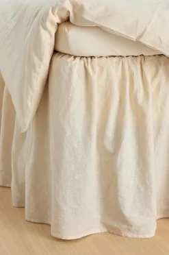 Ellos Sengekapper-Home Sengekappe Elly Frilled i genanvendt halvlinned 52 cm