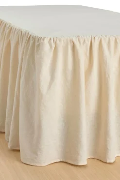 Ellos Sengekapper-Home Sengekappe Elly Frilled i genanvendt halvlinned 52 cm