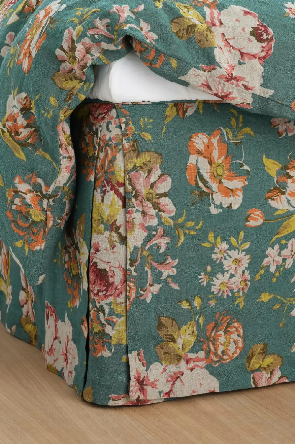 Ellos Sengekapper-Home Sengekappe Candice Rose i vasket linned 52 cm