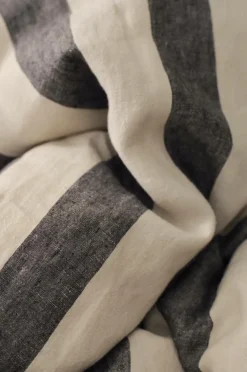 Ellos Dynebetræk|Sengesæt-Home Sengesæt Candice Block Stripe i vasket hør, 2 dele