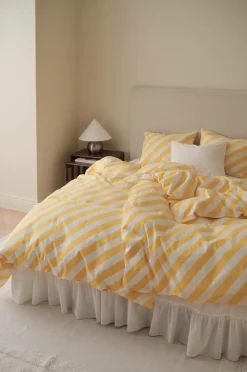 Ellos Dynebetræk|Sengesæt-Home Sengesæt Diagonal Stripe i bomuld 2 dele