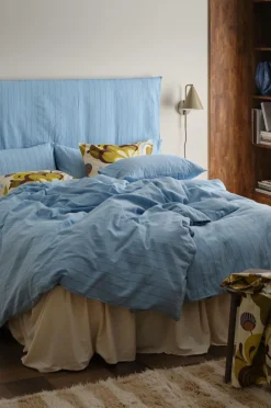 Ellos Dynebetræk|Sengesæt-Home Sengesæt Elly Thin Stripe i genanvendt halvlinned 2 eller 3 stykker