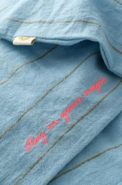 Ellos Dynebetræk|Sengesæt-Home Sengesæt Elly Thin Stripe i genanvendt halvlinned 2 eller 3 stykker