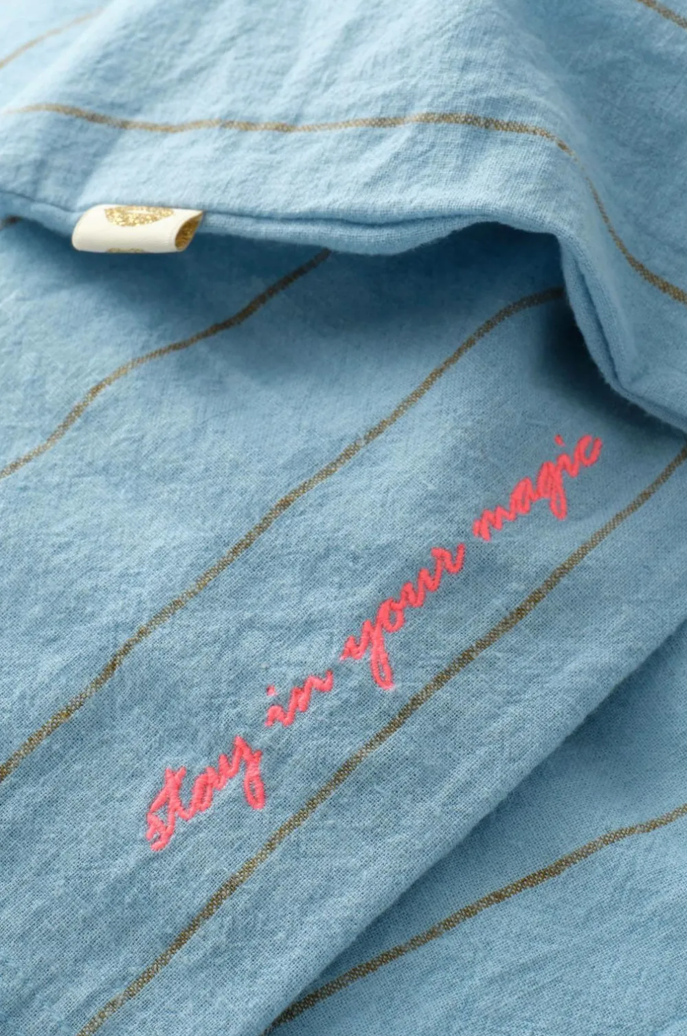 Ellos Dynebetræk|Sengesæt-Home Sengesæt Elly Thin Stripe i genanvendt halvlinned 2 eller 3 stykker