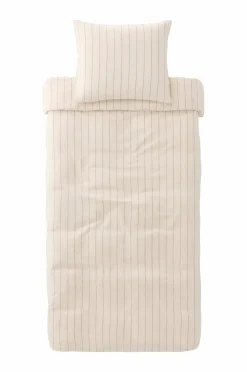 Ellos Dynebetræk|Sengesæt-Home Sengesæt Elly Thin Stripe i genanvendt halvlinned 2 eller 3 stykker