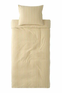 Ellos Dynebetræk|Sengesæt-Home Sengesæt Elly Classic Stripe i genanvendt halvlinned 2 eller 3 stykker
